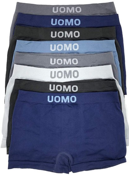 LisaModa boys' retro shorts 8-pack seamless stretch underpants color set 