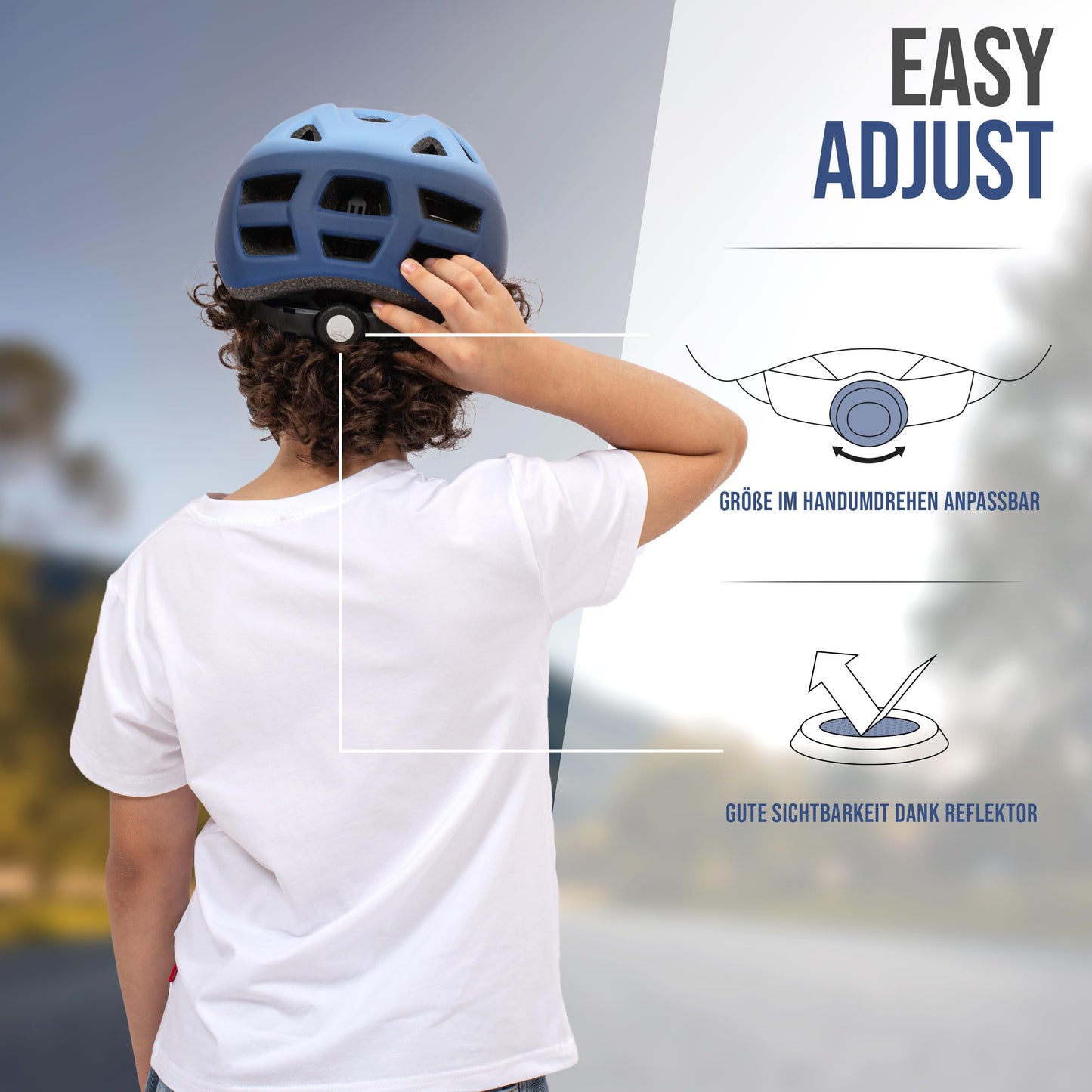 Apollo Kinder Fahrradhelm, Helm für Kinder & Jugendliche, Multisport Helm, Fahrradhelm Mädchen, Fahrradhelm Jungen, Kinderhelm ab 3 Jahre, Verstellbarer Kinder-Helm, ab Größe 48, für Fahrrad & Roller