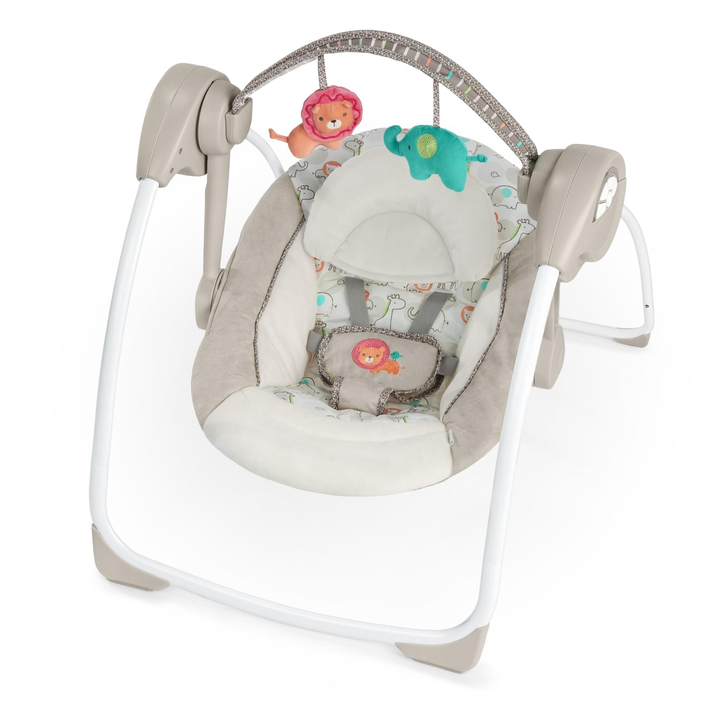 Ingenuity, tragbare Babyschaukel, Cuddle lamp - mit Melodien, Zeit- und Schaukeleinstellung