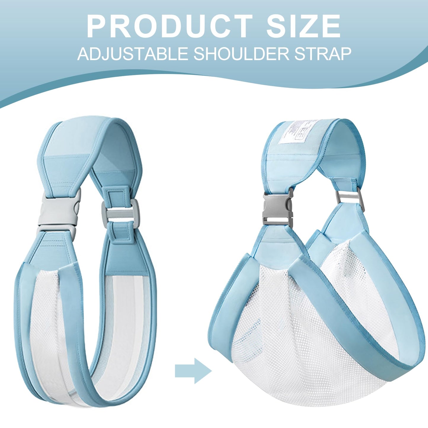 Babytrage,Babytrage Neugeborene ab Geburt,Tragetuch Baby Nugeboren,Atmungsaktive Baby Tragetuch,Babyrückentragen 0-15Kg,Neugeborene Verstellbare Babytrage