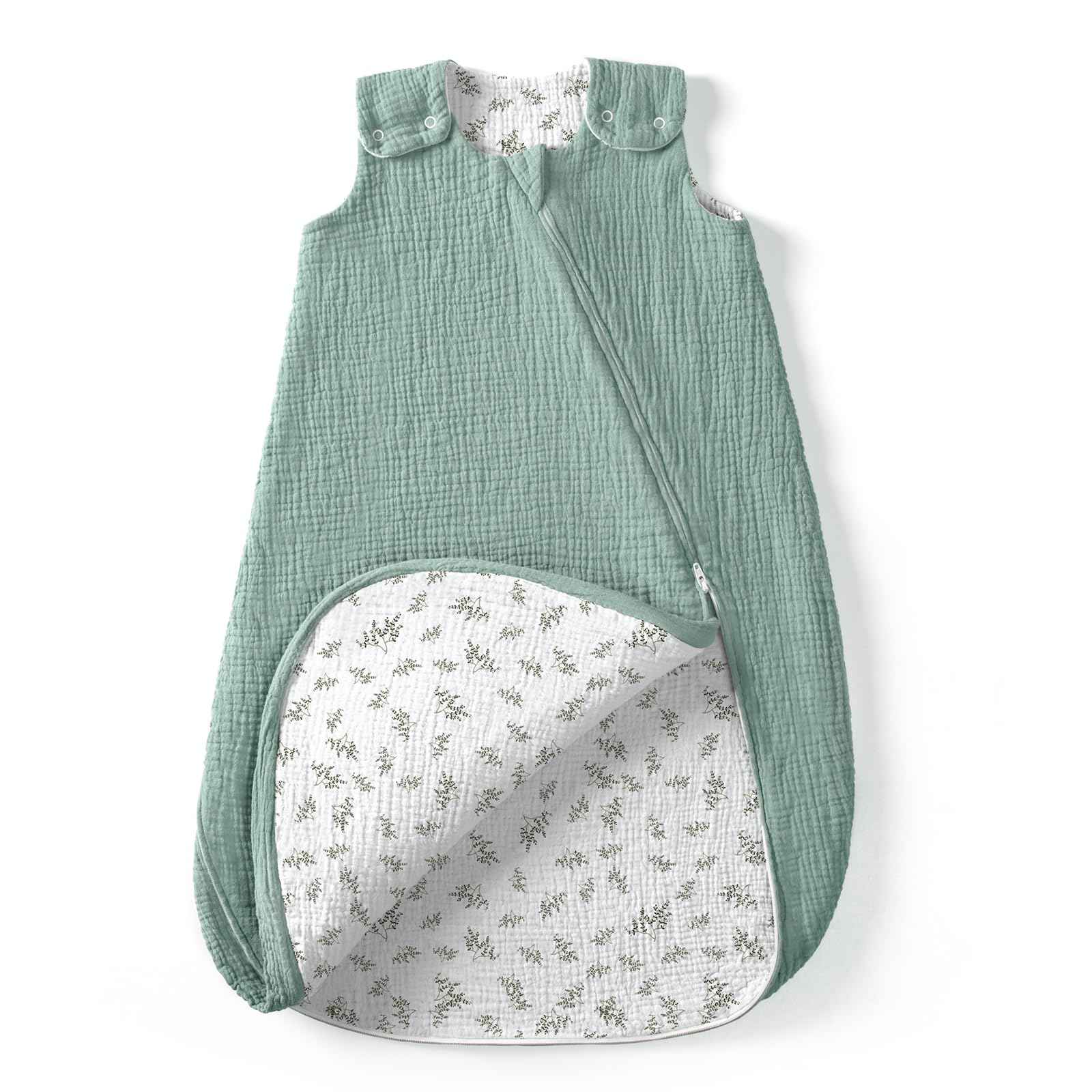 lulumoon Baby Sleeping Bag for 3-9 Months: Muslin Sleeping Bag Baby for Boys and Girls - Cotton Baby Sleeping Bag for 70 cm All-Year Children's Room