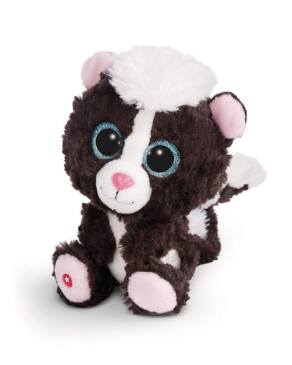 NICI Glubschis: Das Original – Waschbär Clooney 25 cm – Kuscheltier Augen – Flauschiges Plüschtier mit großen Glitzeraugen – Schmusetier für Kuscheltierliebhaber – 45569