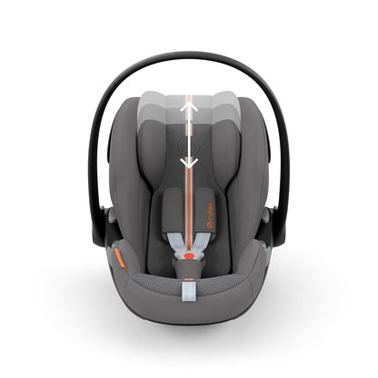 CYBEX Gold Babyschale Cloud G i-Size Plus, Inkl. Neugeboreneneinlage, Ab Geburt bis ca. 24 Monate, Für Kinder ab 40 cm bis 87 cm, Max. 13 kg, Lava Grey - Meloni2