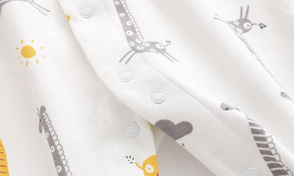 KIDDLETOWN Baby Pyjamas Newborn Baby Girls 0-3 Months Organic Cotton Long Sleeve Popper Frog Cartoon