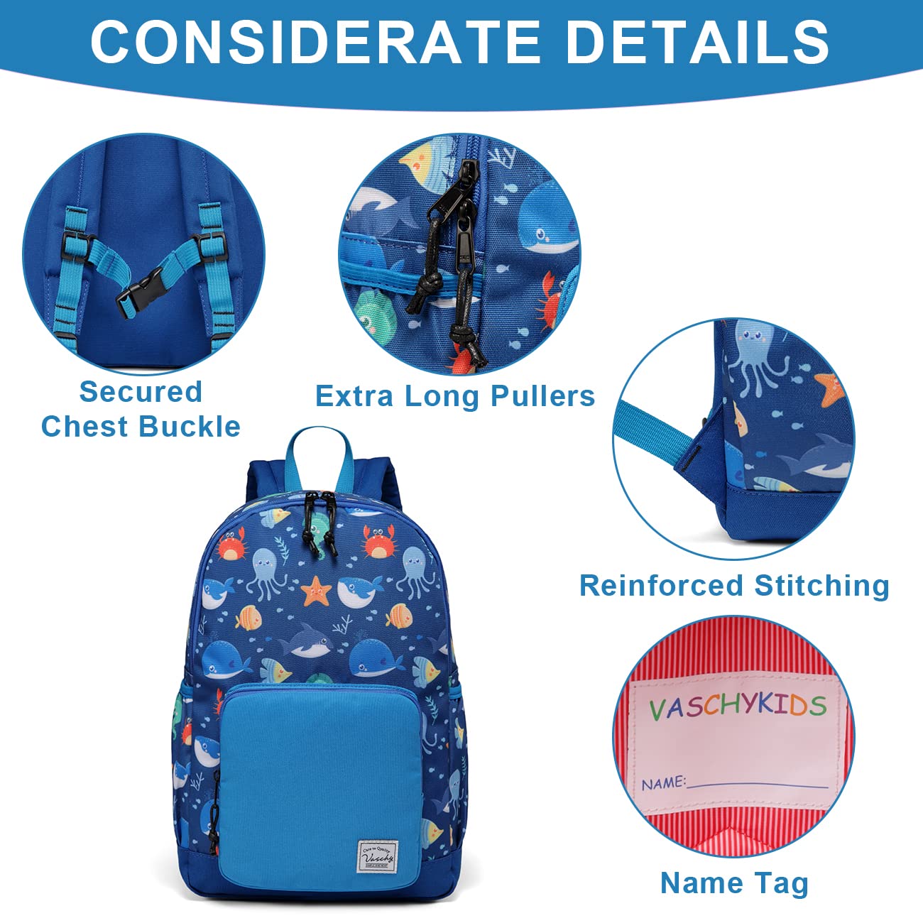 Rucksack für Mädchen, 4-6 Jahre, Schulrucksack mit Seitentaschen und Brustgurt, 127-Einhorn, one size, Niedlich