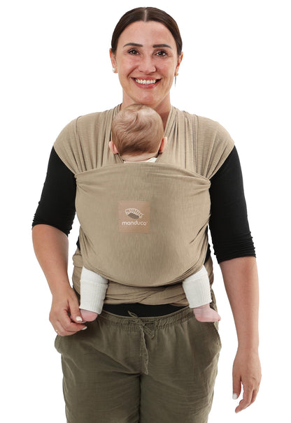 manduca Sling - Babytragetuch - Elastische Babytrage für Neugeborene von der Geburt bis zu 15 kg - Bio-Baumwolle - GOTS zertifiziert