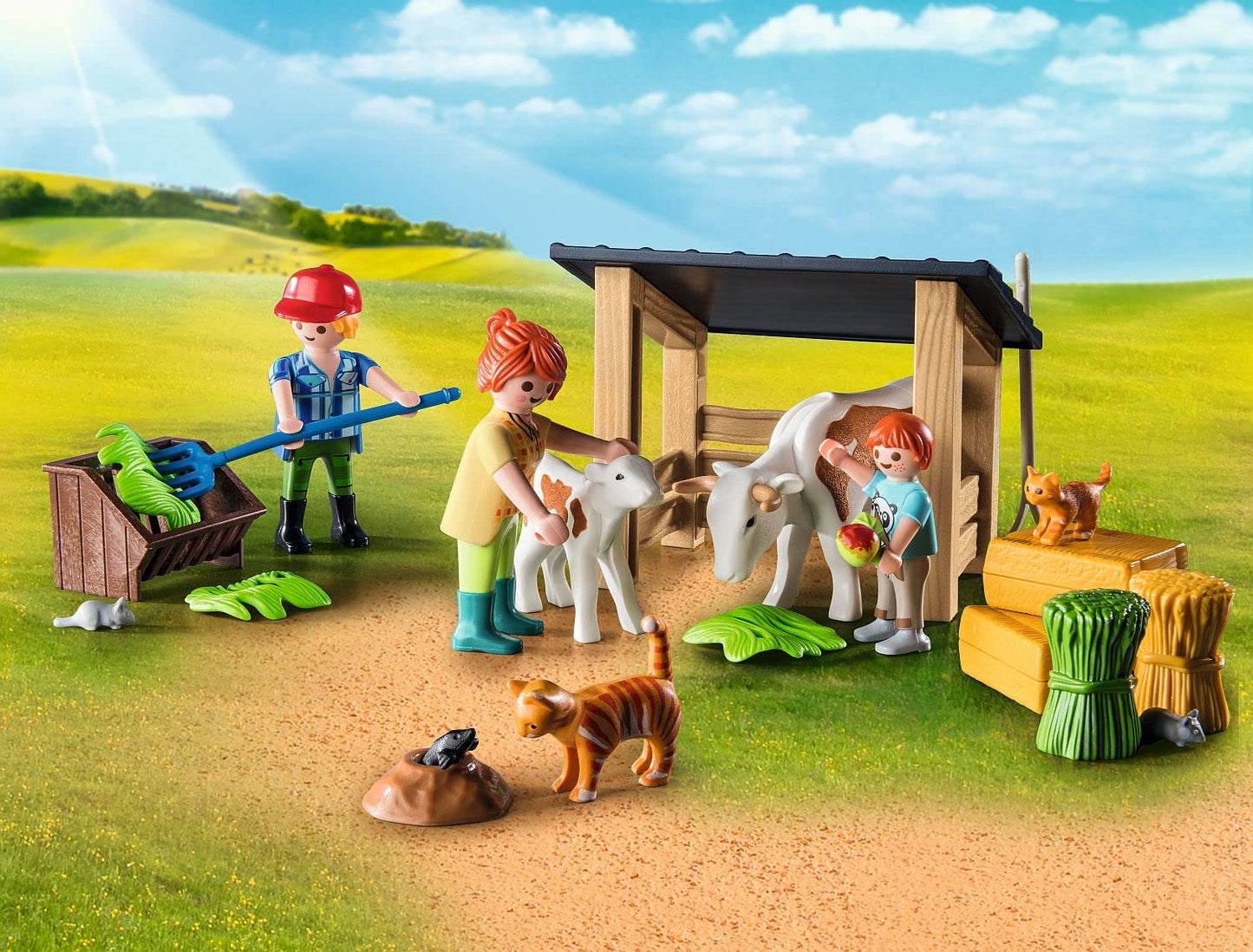 PLAYMOBIL Country 71441 Gemütliches Bauwagencafé, spielerisches Lernen mit liebevoll gestaltetem Bauwagen, detailreicher Austattung und einem Gänseteich, nachhaltiges Spielzeug für Kinder ab 4 Jahren