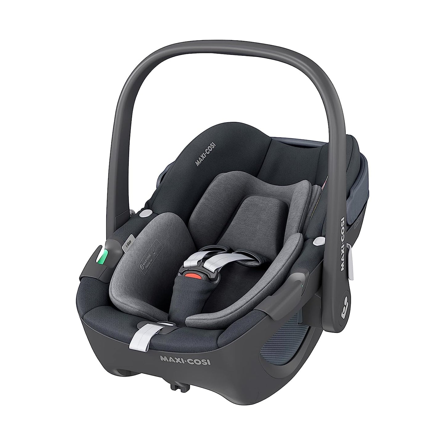 Maxi-Cosi Pebble 360 i-Size Babyschale Drehbar, Neugeborenen Autositz 360 Grad, 0–15 Monate (40–83 cm), Drehung mit einer, ClimaFlow, Easy-In-Gurt, G-CELL Seitenaufprallschutz, Essential Green - Meloni2