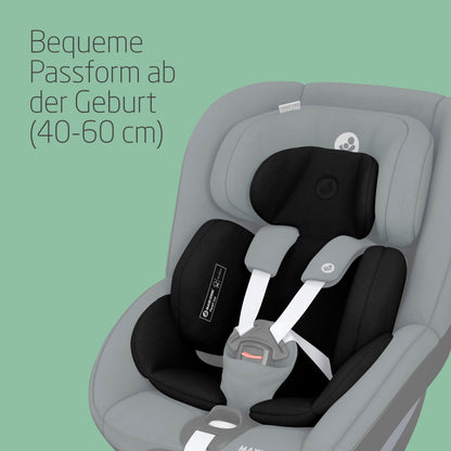 Maxi-Cosi Pebble 360 i-Size Babyschale Drehbar, Neugeborenen Autositz 360 Grad, 0–15 Monate (40–83 cm), Drehung mit einer, ClimaFlow, Easy-In-Gurt, G-CELL Seitenaufprallschutz, Essential Green - Meloni2