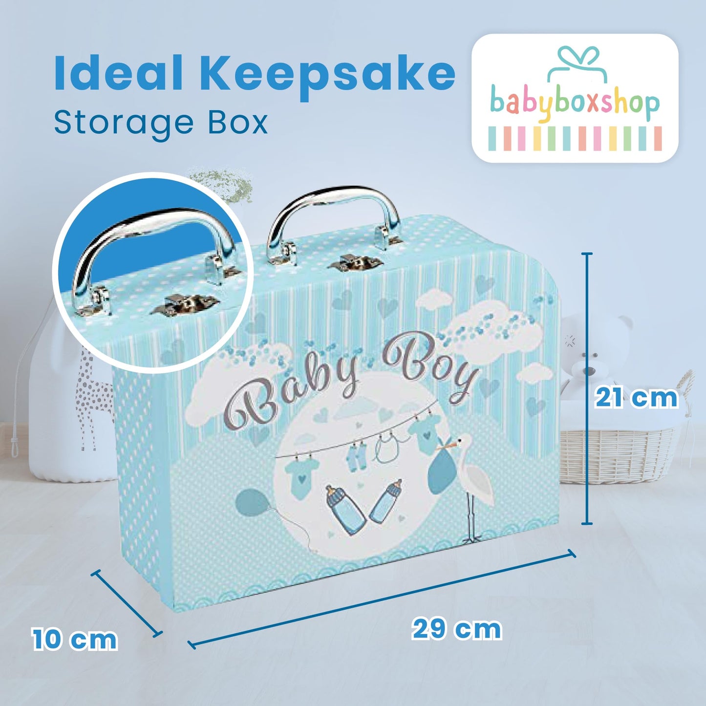 Baby Box Shop Babyparty Geschenk - 12 Baby-Essentials, Baby Geschenkset, Baby Geschenkkorb, Geschenke für eine Babyparty, Neugeborene Geschenkset, Neugeborenen Geschenk, Baby Geschenk Set - Creme