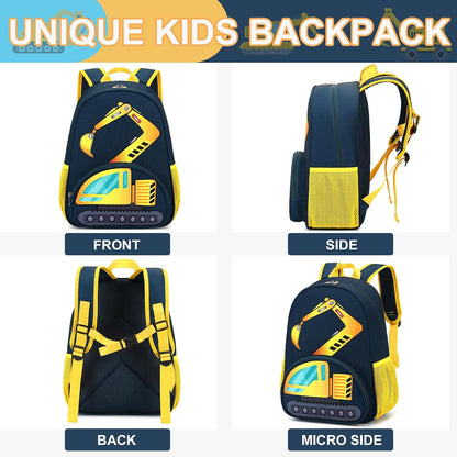 Kinderrucksack Jungen Kinder Rucksack Tagesrucksack Vorschulrucksack Kindergartentasche Schulrucksack für Schule Kita 38cm 3-8Y