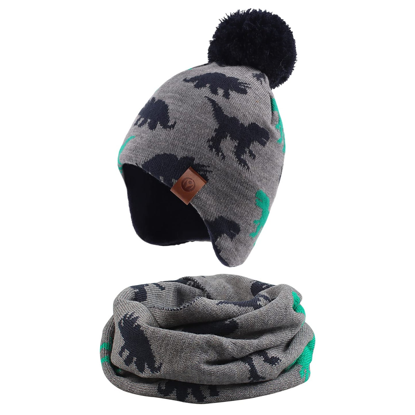 XIAOHAWANG Baby Strickmütze Winter Babymütze Junge Warme Kindermütze Junge Beanie Mütze Dicke Wintermütze für Herbst,Winter