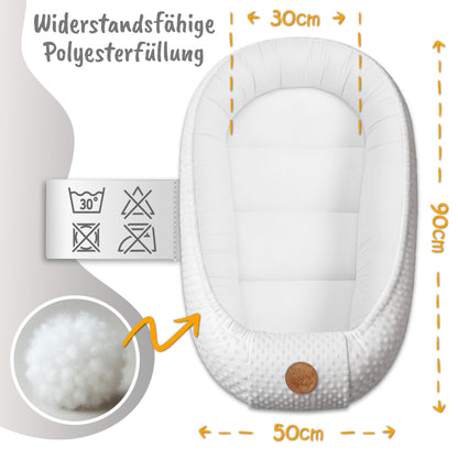 Nestchen Baby - Babynestchen Neugeborene Minky Babynest für Kinderbett Vielseitiges tragbar Nest kuschelnest zubehör für babybett warm Winter coccon Teddybären