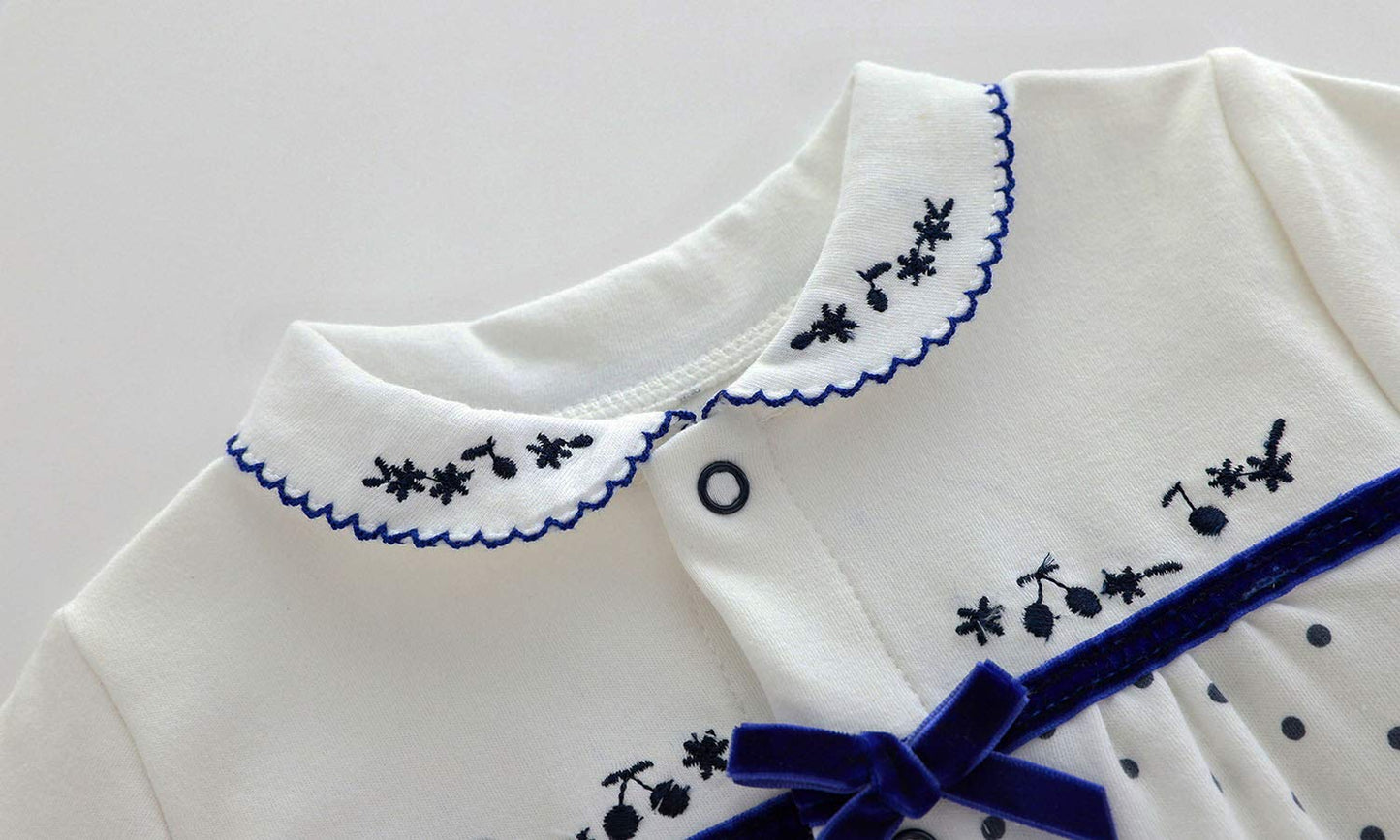 KIDDLETOWN Baby Pyjamas Newborn Baby Girls 0-3 Months Organic Cotton Long Sleeve Popper Frog Cartoon