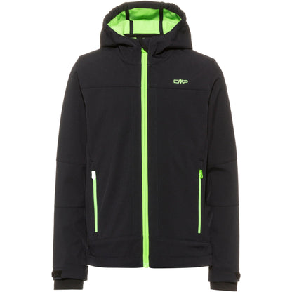 CMP Unisex Children's Giacca in Softshell Da Bambini Con Cappuccio Fisso Softshell Jacket for Children with Fixed Hood