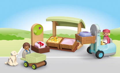 PLAYMOBIL JUNIOR | Erlebnisturm mit Eisstand | nachhaltiges Spielzeug aus biobasierten Kunststoffen | für Kinder ab 1 Jahr | 71703