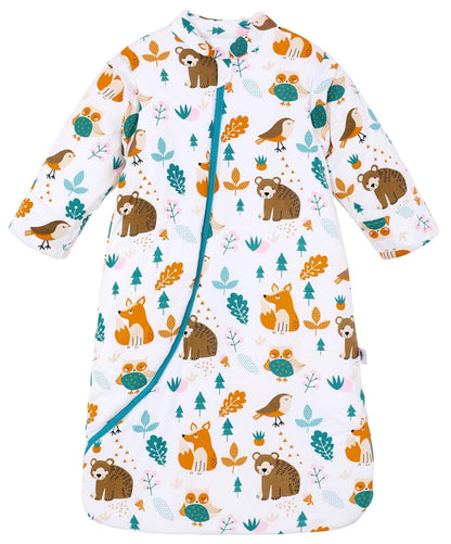 Chilsuessy Baby Sleeping Bag Winter, Removable Sleeves, Warm Lined 3.5 Tog Winter Sleeping Bags, Boys/Girls Sleeping Bag for Toddlers from 6 Months to 6 Years