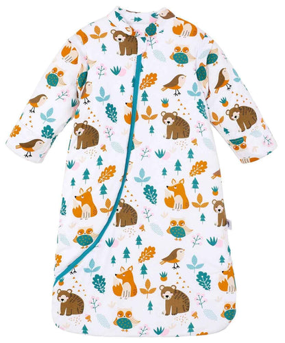 Chilsuessy Baby Sleeping Bag Winter, Removable Sleeves, Warm Lined 3.5 Tog Winter Sleeping Bags, Boys/Girls Sleeping Bag for Toddlers from 6 Months to 6 Years