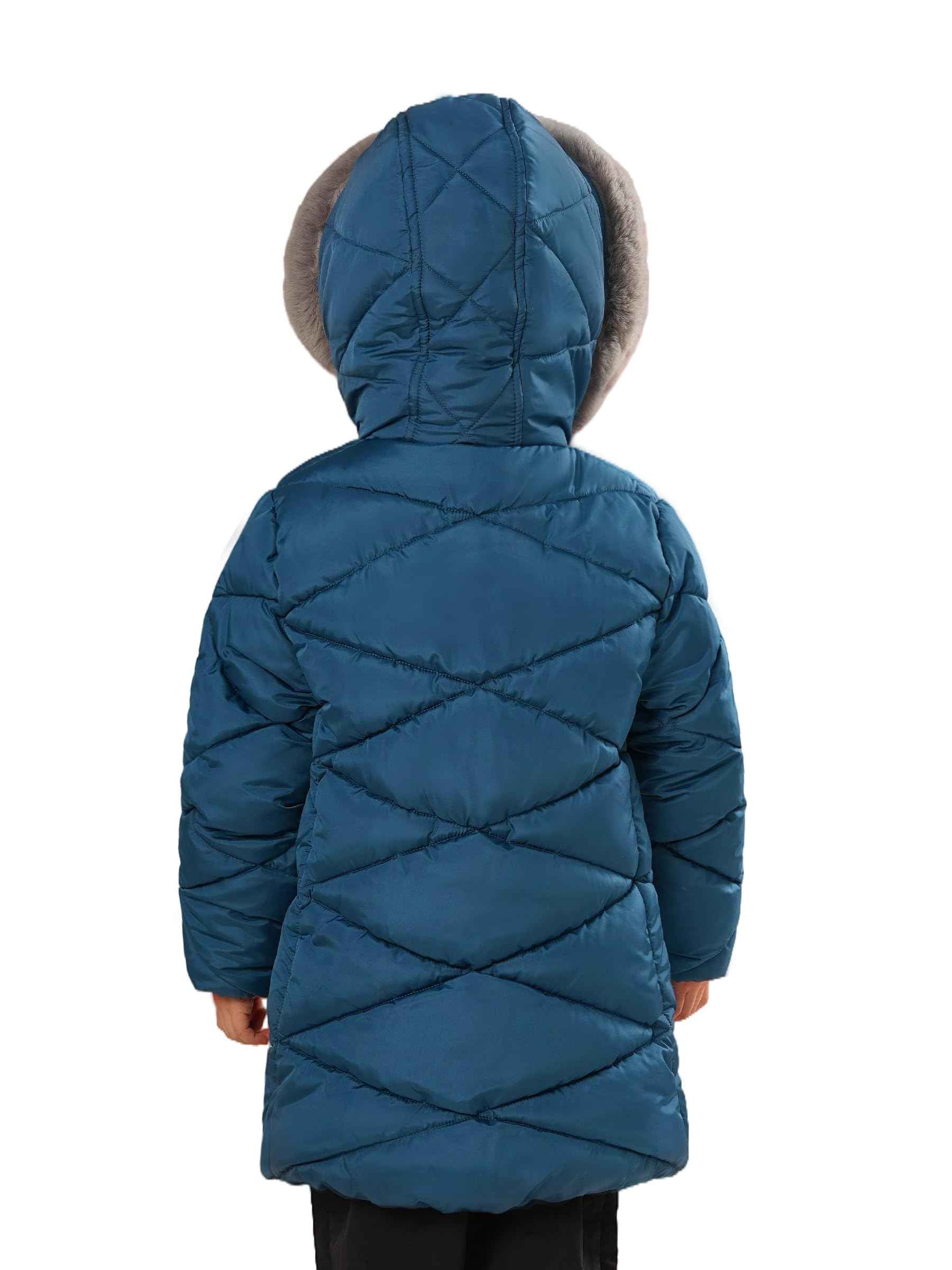 Sunny Sprout Girls' Winter Coats with Hood - Girls' Outerwear Winter Puffer Jacket with Heavy Fleece Lining | Children's Jackets & Coats