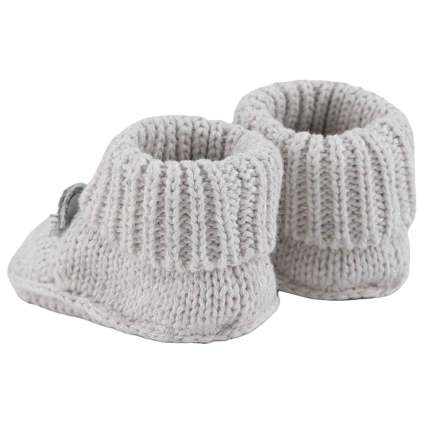 LACOFIA 2 Pairs Newborn Knitted Baby Shoes Soft Baby Boys Girls Ankle Boots 0-3 Months