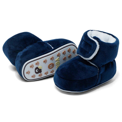 Unisex Baby Boys Girls Warm Winter Boots Rubber Sole Non-Slip Winter First Walking Shoes