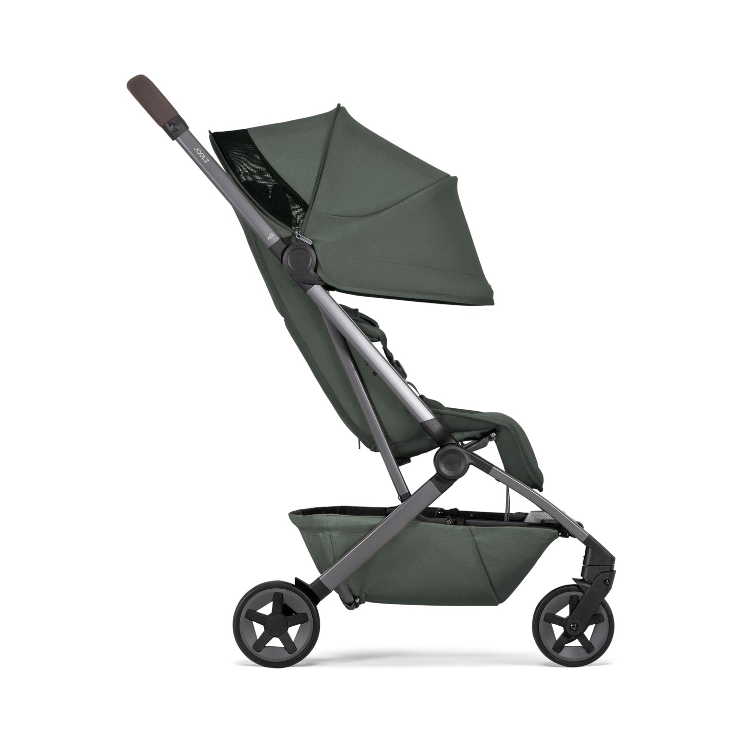Joolz Aer2 Reise-Kinderwagen – Kompakter Reisebuggy für Babys und Kleinkinder, Einhand-Faltung, Liegefunktion & UPF 50+ Sonnendach, Flugzeug Handgepäck tauglich, ideal für Reisen (Space Black)
