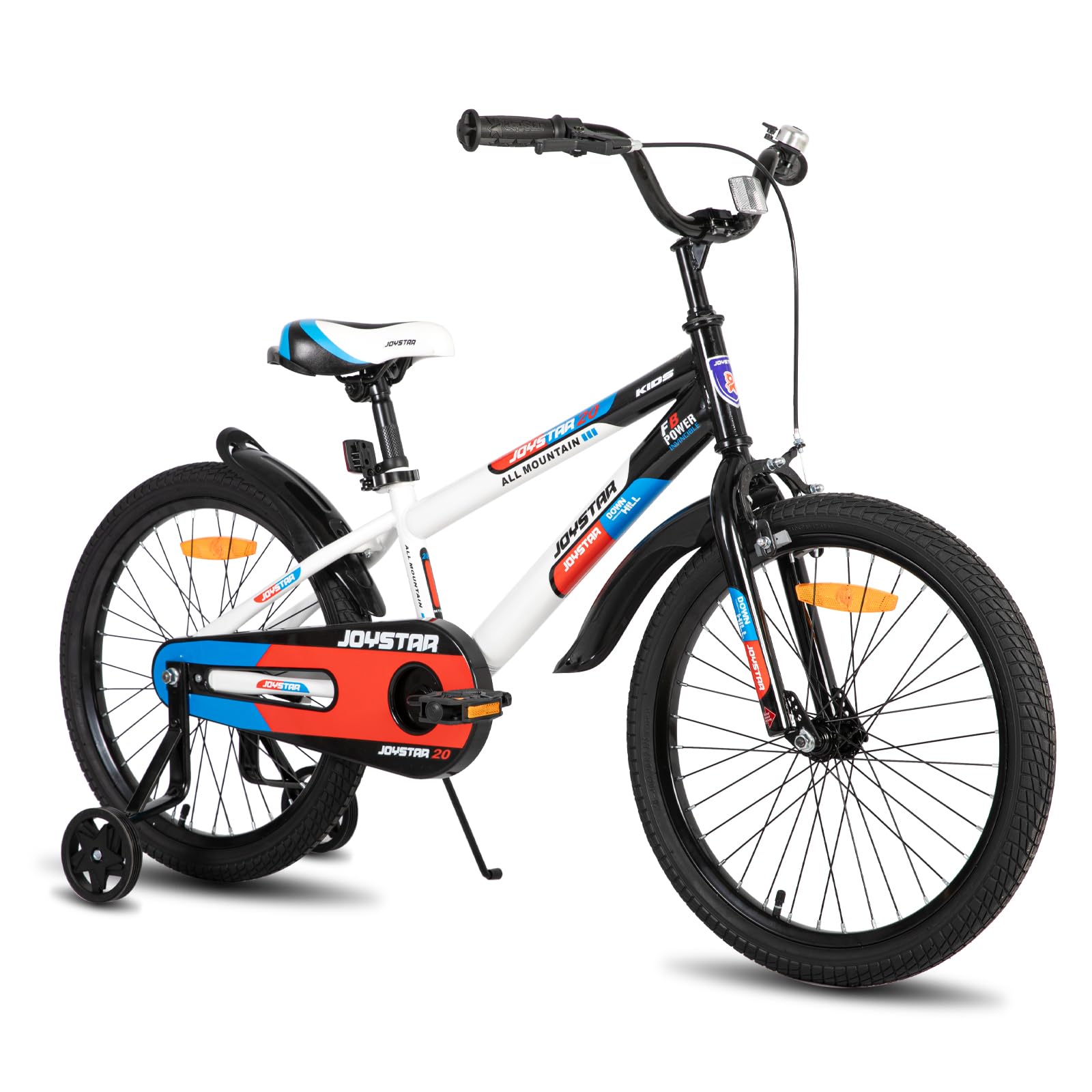 JOYSTAR Berry 12/14/16/20 Zoll Kinderfahrrad für 2-4 jährige Jungen & Mädchen, Jungenfahrrad mit Stützrädern,grün,rosa,weiß - Meloni2