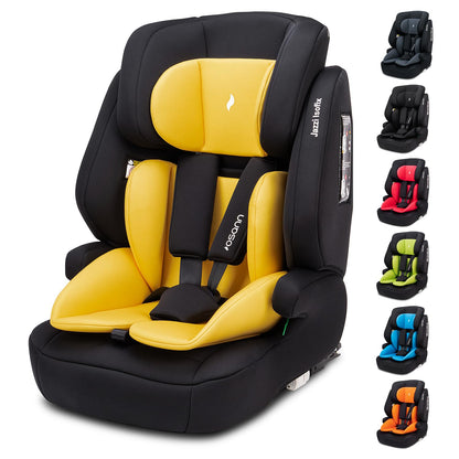 Osann Jazzi Isofix – Der sichere Kindersitz ab 1 Jahr (76–150 cm), mitwachsend mit Isofix & Top-Tether, Schutz & Geborgenheit auf jeder Fahrt - Sunset - Meloni2