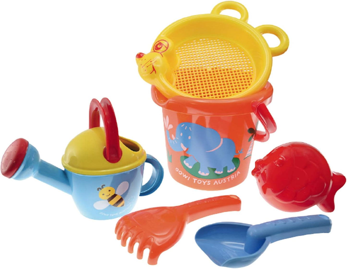 GOWI 558-38 Sand Set Maus, 6teilig, Sandkästen und Sandspielzeug