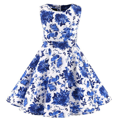 Mädchen Retro Vintage Rockabilly Kleid Partykleider Cocktailkleider
