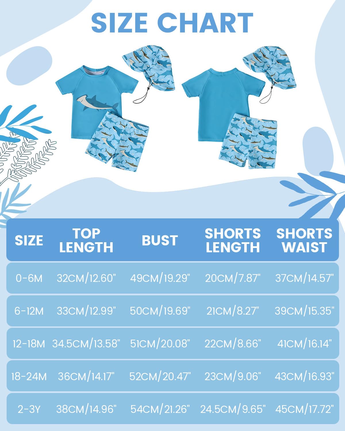 Uv Kleidung Baby Badeanzug Junge Zweiteilig Kurzärmel Schwimmshirt Badeshorts Uv Schutzkleidung 3 Monate-3 Jahre