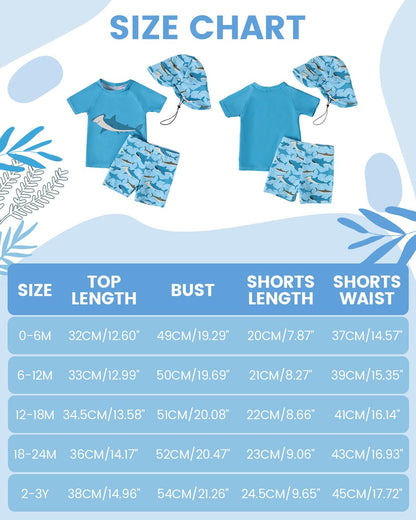 Uv Kleidung Baby Badeanzug Junge Zweiteilig Kurzärmel Schwimmshirt Badeshorts Uv Schutzkleidung 3 Monate-3 Jahre