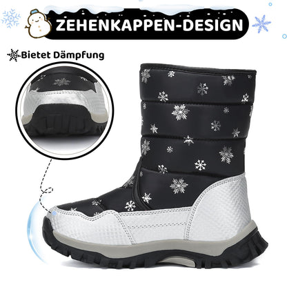 Mishansha Girls' Winter Boots, Children's Winter Shoes, Warm Snow Boots, Lined Winter Boots