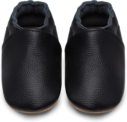 IceUnicorn Babyschuhe Krabbelschuhe aus weichem Leder für Jungen und Mädchen – Rutschfeste Lauflernschuhe für Kleinkinder