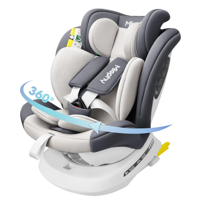 Miophy I-Size 360°drehbar Kindersitz, Gruppe 0+1/2/3, 0-12 Jahre, 40-150 cm, Baby Autositz mit isofix - Meloni2