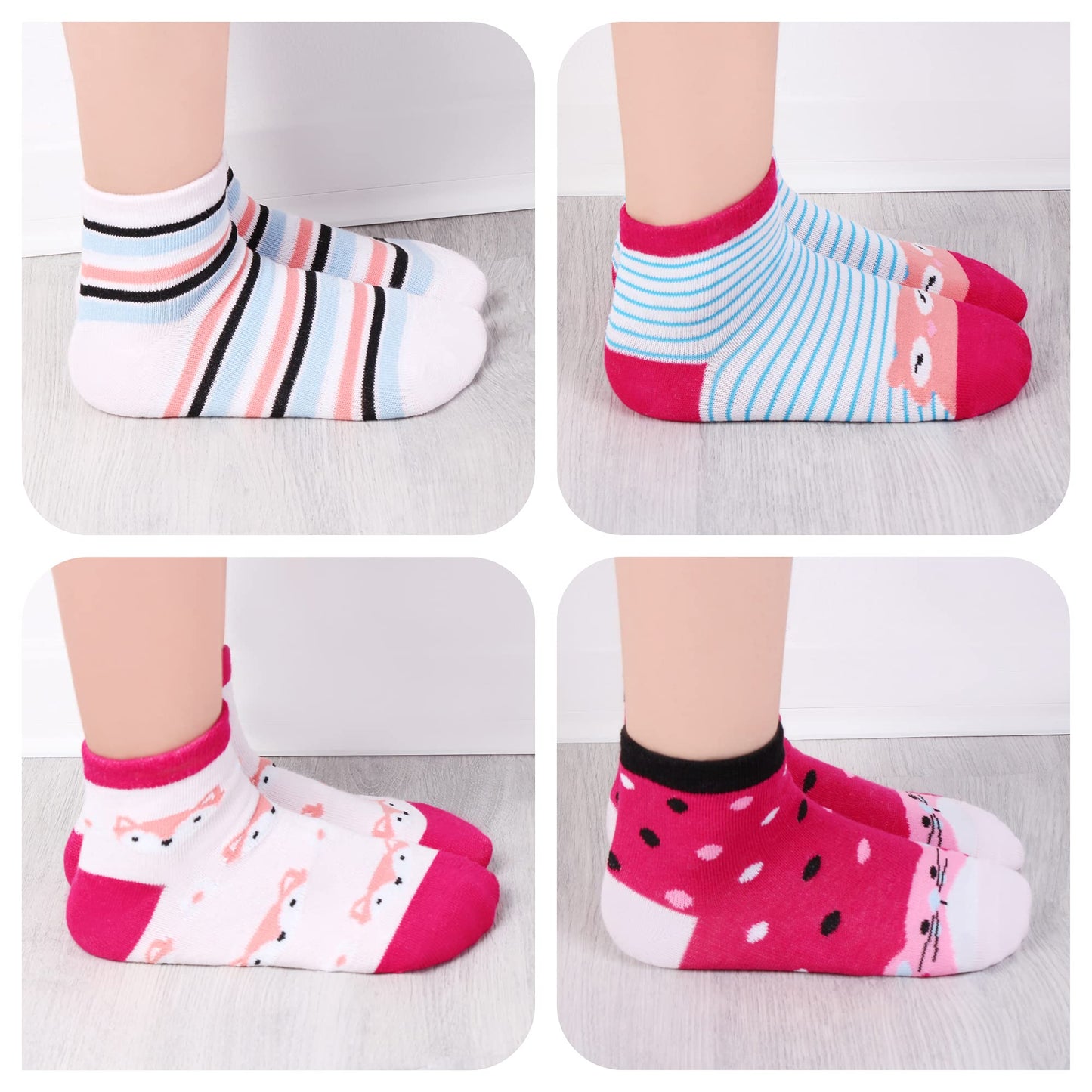 Libella 10/12er Kinder Mädchen Sneaker Socken Kids Füßlinge Sneakersocken bunt 2108VA