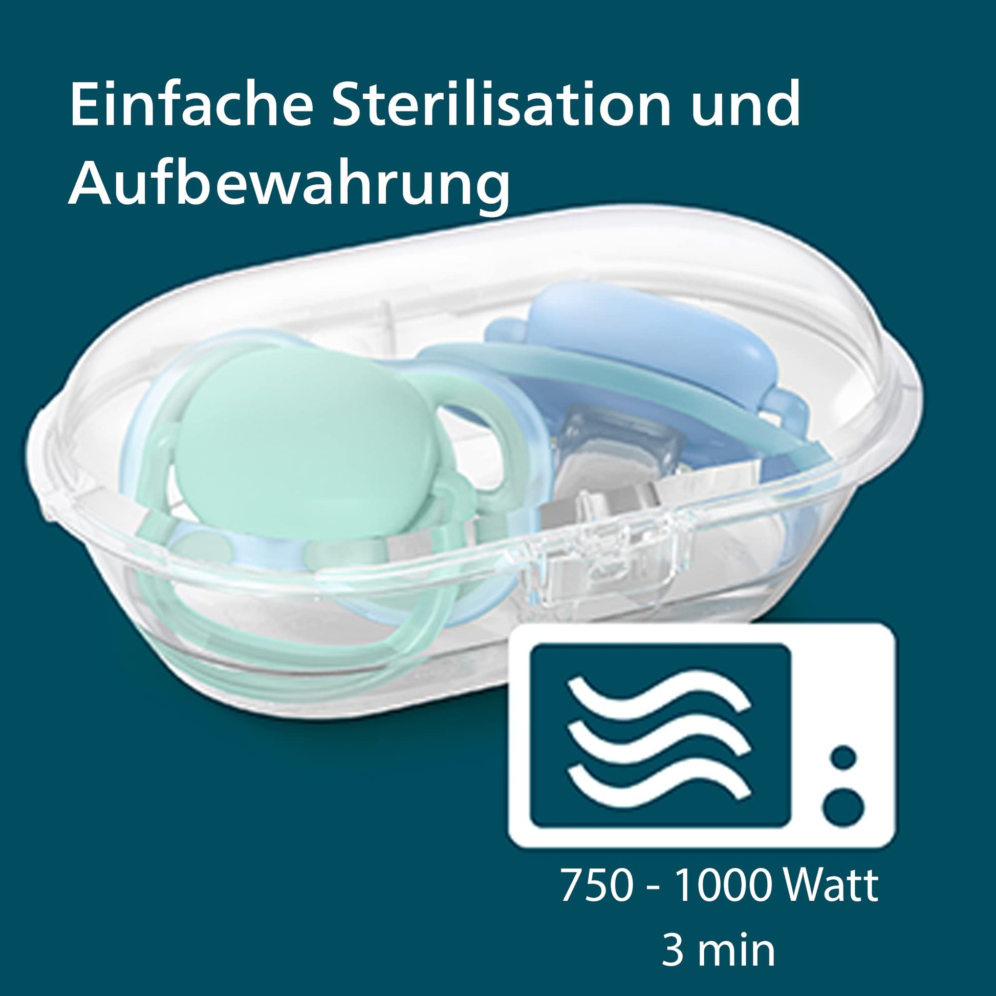 Philips Avent ultra air Schnuller - 4er Pack, BPA-freier, atmungsaktiver Schnuller für Babys von 6-18 Monaten, inklusive Transport- und Sterilisationsbox, Schildkröte/Wal (Modell SCF085/66) - Meloni2