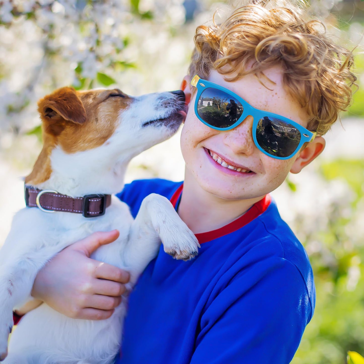Nlieanuc Children's Sunglasses 3-10 Years for Boys Girls Polarised Children's Sunglasses UV400 Protection with Rubber Frame