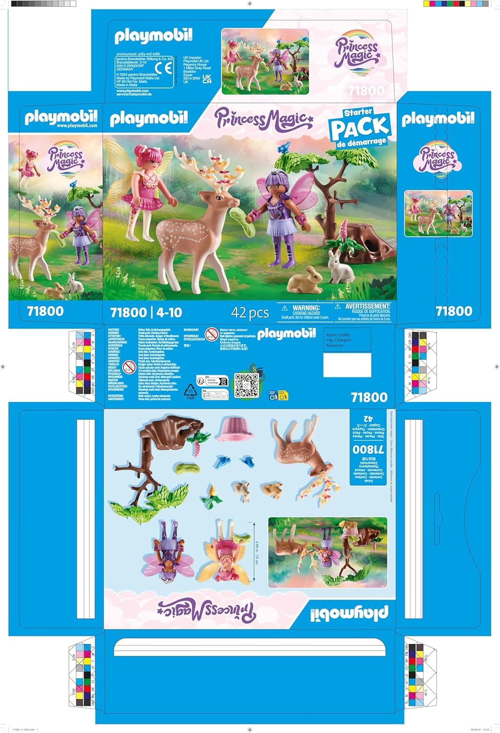 PLAYMOBIL | Princess Magic | Prinzessinnenschloss mit Königspaar | Prinzessinnen Spielzeug | Schloss Spielset | Märchen Spielzeug für Kinder ab 4 Jahren | 71845