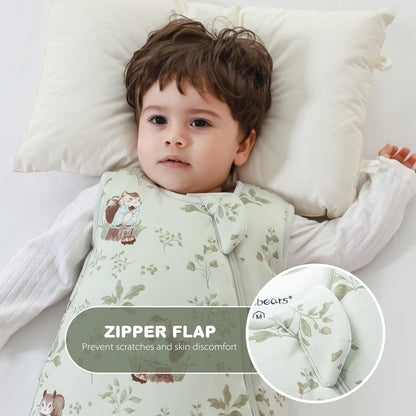 Mosebears Winter Sleeping Bag Baby 2.5 Tog, Bamboo Fibre Baby Sleeping Bag, Extremely Soft and Warm L (18-36 Months)