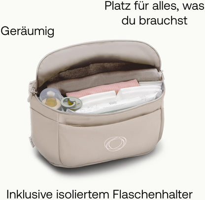 Bugaboo Kinderwagen Organizer-Tasche mit leicht zugänglichen Fächern. Praktisches Accessoire für alle Baby-Essentials in Desert Taupe