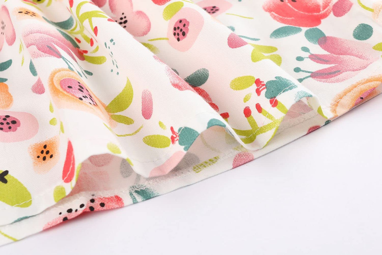 SMILING PINKER Girls Dress Cotton Flower Summer Party Girls Dresses