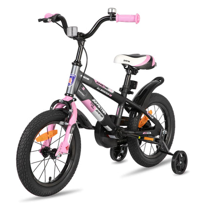 JOYSTAR Berry 12/14/16/20 Zoll Kinderfahrrad für 2-4 jährige Jungen & Mädchen, Jungenfahrrad mit Stützrädern,grün,rosa,weiß - Meloni2