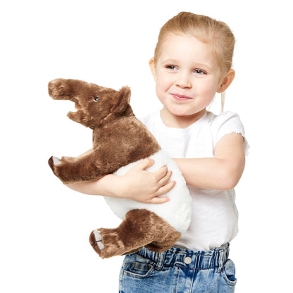 Zappi Co Rhinoceros Rhinoceros Plush Toy (22 cm) Horned Miracle - Soft, Cuddly, 100% Recycled - Mighty African Friend
