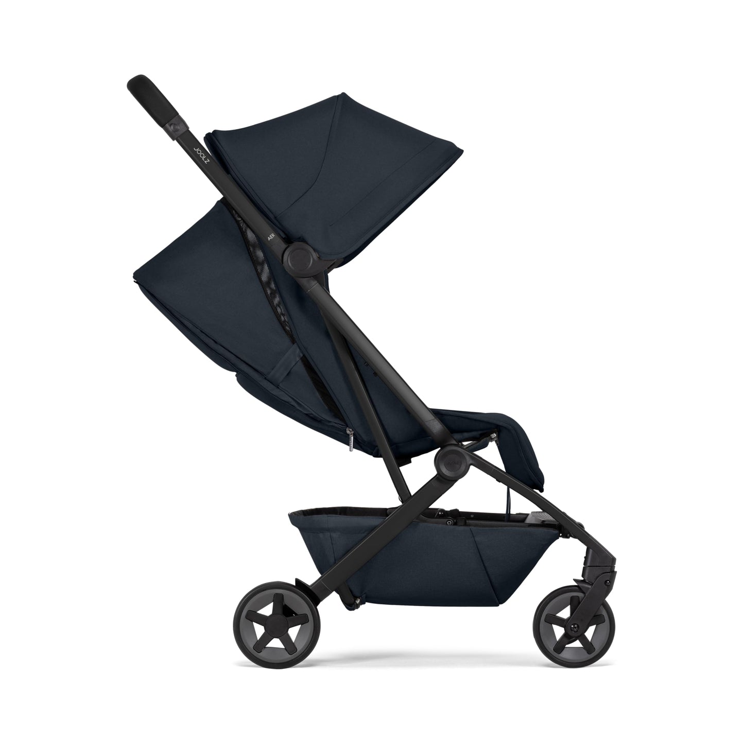 Joolz Aer2 Reise-Kinderwagen – Kompakter Reisebuggy für Babys und Kleinkinder, Einhand-Faltung, Liegefunktion & UPF 50+ Sonnendach, Flugzeug Handgepäck tauglich, ideal für Reisen (Space Black)