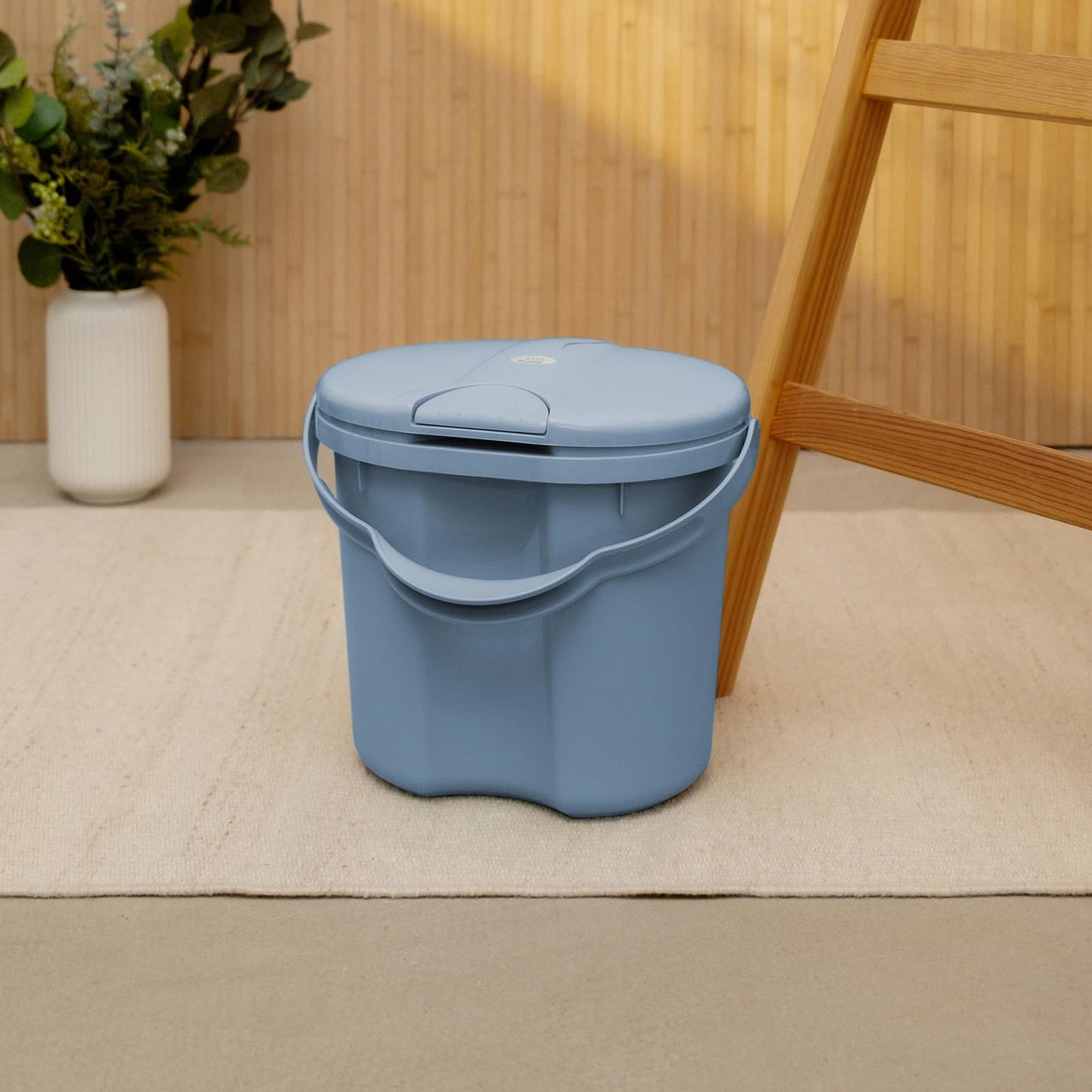 Rotho Babydesign TOP Windeleimer - recycelt - Windeleimer - geruchsdicht - ohne Nachfüllkasetten - Wickeleimer - weiss
