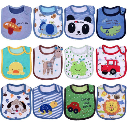 Yafane Baby Lätzchen Wasserdicht Weich 10er aus Baumwolle Halstücher Sabberlätzchen Spucktücher Baby für Baby Jungen und Mädchen Kleinkinder