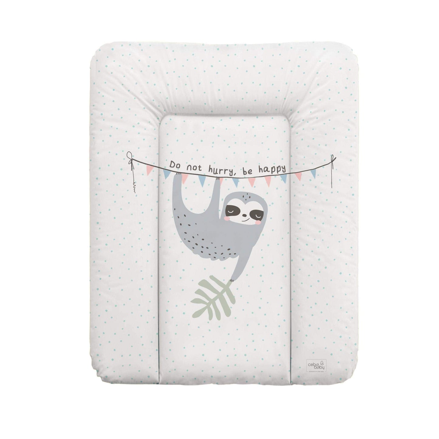 Ceba Baby® weiche Wickelauflage 50x70 cm - Baby Wickelunterlage - Wickeltischauflage für Junge und Mädchen - Wasserdicht, abwaschbar - OEKO-TEX® Standard 100 - Made in EU - Waldfreunde