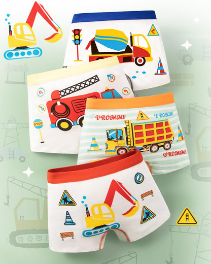Domee Jungen Unterhosen Boxershorts Kinder Unterwäsche Baumwolle 8er-Pack