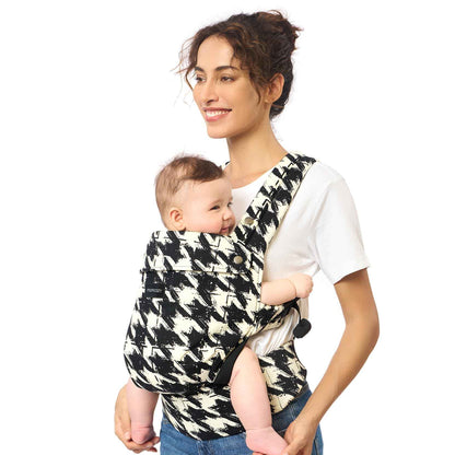 Momcozy Babytrage aus 100% Baumwolle – Baby Carrier für Kleinkind (3-24 Monate, 3,2-20 kg) · Ergonomische M-Position · X-Rücken · Taillengurt 64-127cm, Khaki